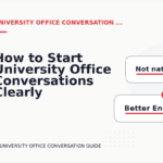 How to Start University Office Conversations Clearly