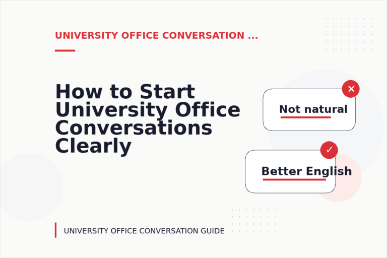 How to Start University Office Conversations Clearly How to Start University Office Conversations Clearly