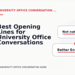 Best Opening Lines for University Office Conversations