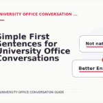 Simple First Sentences for University Office Conversations