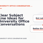 Clear Subject Line Ideas for University Office Conversations