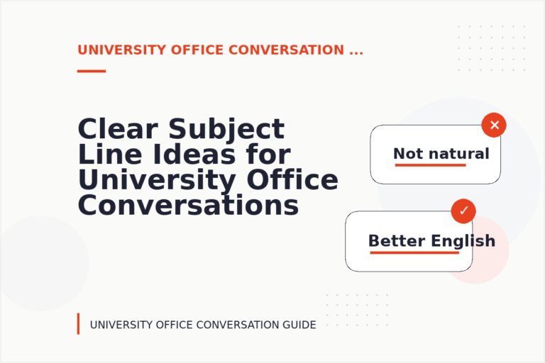 Clear Subject Line Ideas for University Office Conversations Clear Subject Line Ideas for University Office Conversations