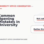 Common Opening Mistakes in University Office Conversations