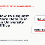 How to Request More Details in an University Office Conversation