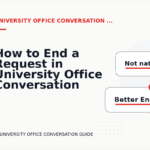 How to End a Request in University Office Conversation English