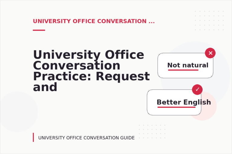 University Office Conversation Practice: Request and Reply Examples University Office Conversation Practice: Request and Reply Examples