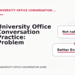 University Office Conversation Practice: Problem and Solution Replies