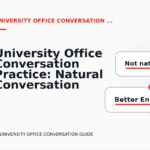 University Office Conversation Practice: Natural Conversation Lines