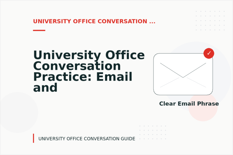 University Office Conversation Practice: Email and Message Examples University Office Conversation Practice: Email and Message Examples