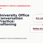 University Office Conversation Practice: Softening Direct Sentences